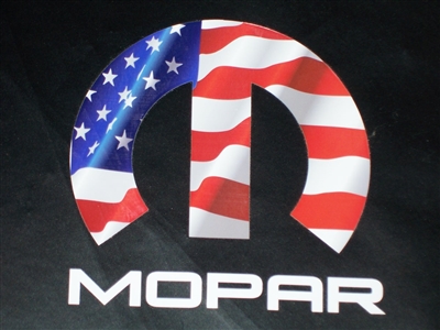 MOPAR American Flag & camo Full color Graphic Window Decal Sticker