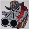 Shot Gun Cowboy Skull  Graphic Window Decal Sticker