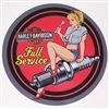 Harley Davidson Full Service Garage Circle Full color Graphic Window Decal Sticker