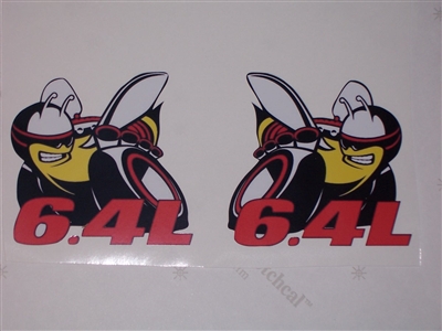 FULL COLOR PRINTED Scat Pack 6.4L Rumble Bee Decals Made of High Quality 3M Graphic Vinyl Film
