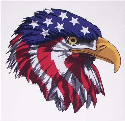 American Flag Eagle Head Full color Graphic Decal Sticker
 https://superbgraphicsllc.com/ProductDetails.asp?ProductCode=000231