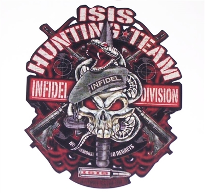 ISIS Hunting Team Skull  Full color Graphic Window Decal Sticker