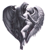 Hot Rod Grim Reaper Devil Angel with Wings Full color Graphic Window Decal Sticker