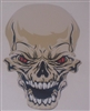 Bone Zombie Skull Full Color Graphic Decal Sticker