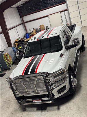 2009 - 205 RAM 6" 2"  2 Color Rally Stripe Set