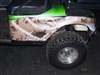 Green EZGO w/ Golf Crypiss Hood & Side Stripe Camo Graphics