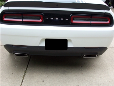 All Year Dodge Challenger REAR Marker Light TINTED over lay decals