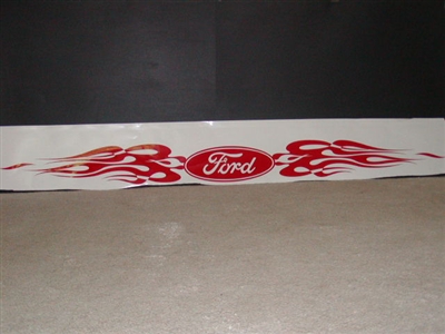 Ford Flame Windshield Decal