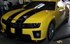 Yellow Camaro w/ Black Rally Stripes