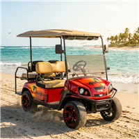 EZGO w/ FULL COLOR FULL WRAP TROPICAL PALM TREE  Graphics Set