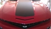Red Camaro w/ Black CENTER HOOD ROOF & Trunk Stripe Decal Set