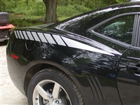Black Camaro 2/ Grey Camaro FADING Rear Quarter Fender Stripe Decals