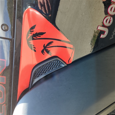 Fender Vent Decal / Sticker FIT 2018 - 2025 Jeep Wrangler and Gladiator Many Styles and Colors to chose from