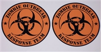 8" X 8" Zombie Bio Hazard Outbreak Response Team #2 Vinyl Decal Sticker