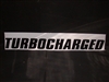 Turbocharged #1 Windshield or window Decal