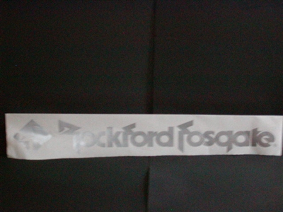 Rockford fosgate Windshield decal