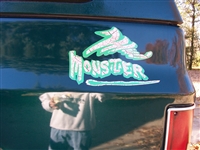 MUD MONSTER Cracked Mud Rebel Flag Full color Graphic Window Decal