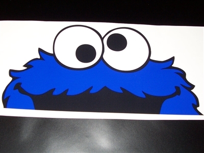 COOKIE MONSTER Full color Graphic Window Decal Sticker