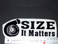 Size Matters W/ TURBO Decal