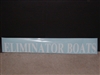 Eliminator Boats Decal 4" Tall X 36" long Decal