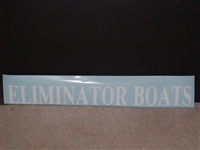 Eliminator Boats Decal 4" Tall X 36" long Decal