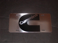 Cummins C Logo STAINLESS STEEL Vanity License Plate