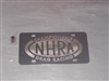 NHRA DRAG RACING License Vanity Plate Black with Chrome logo