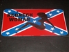 Redneck Woman Confederate Rebel Flag License Vanity Plate