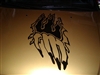 Hand Claw Ripping Hood graphic Decal