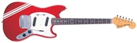 Red Guitar w/ White Stripe