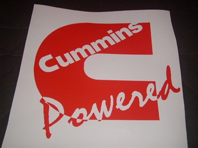 Cummins Power Window Decal
