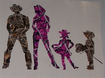 Cowboy Girl Happy Family Decal set