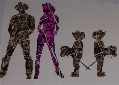 Cowboy Girl Happy Family Decal set