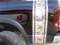 Real Tree M4 Camo DURAMAX Diesel Bed Side Stripes (Sold as a Pair) Chevy, GMC