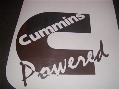 Cummins Powered Window Decal