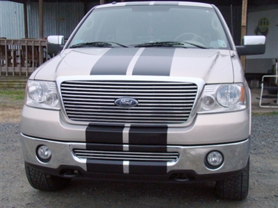 Gray Ford Truck w/ 11" Rally Stripes