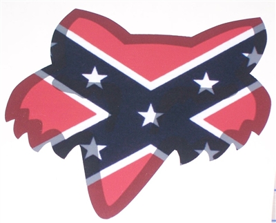 Fox Racing Rebel Flag Head Decal