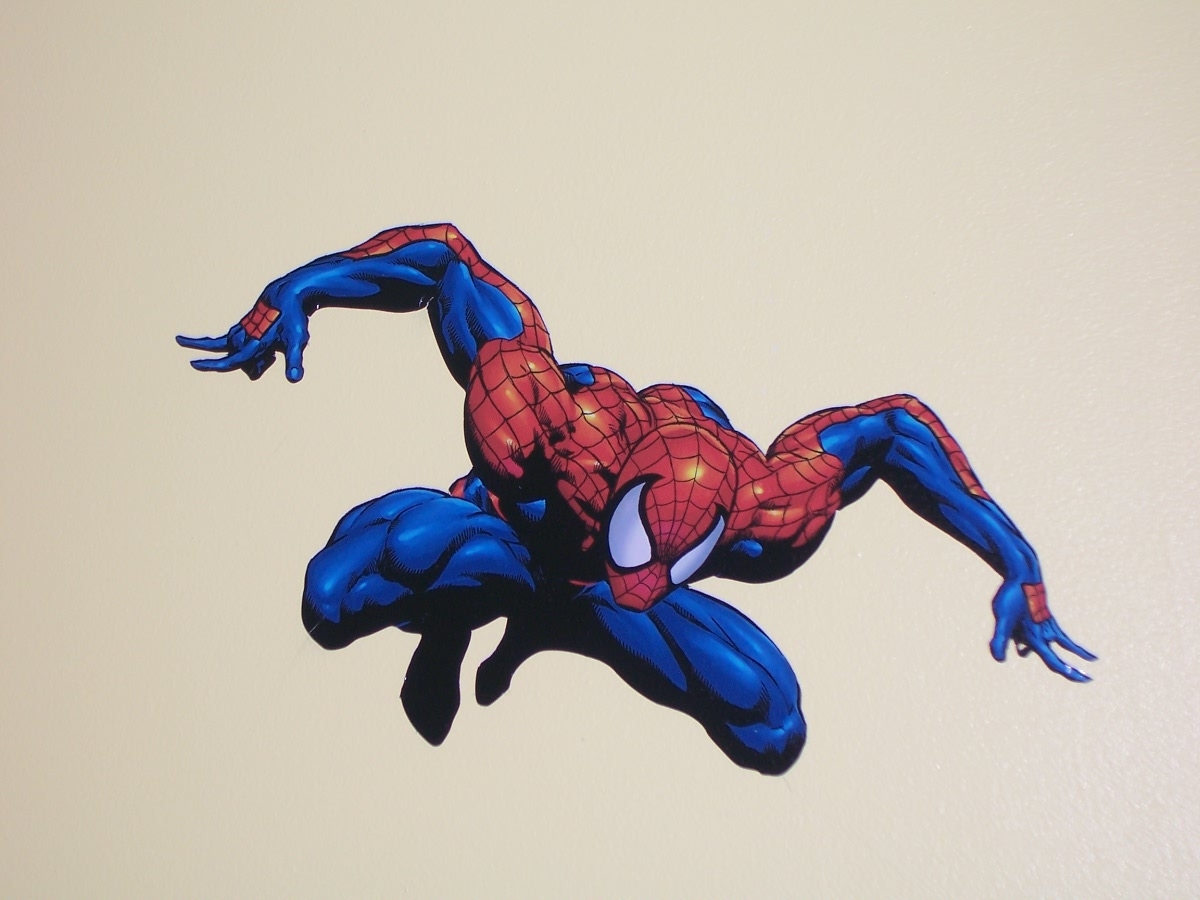 FULL COLOR Spiderman Peel and Stick Wall Decal Large Wall 16 x 24