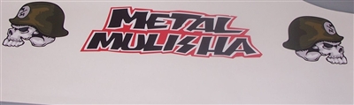 Metal Mulisha #1 Skull Windshield Decal