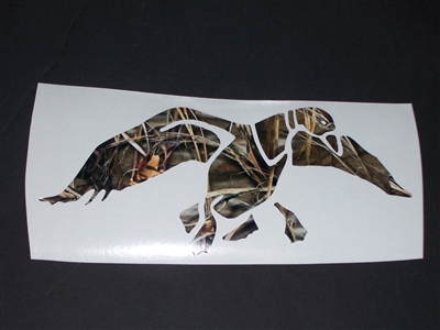 PRINTED Camo Duck Commander Flying Duck