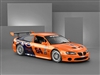 Pontiac GTO Orange RaceCar Wall/Trailer Decal