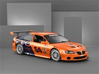 Pontiac GTO Orange RaceCar Wall/Trailer Decal