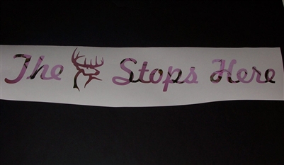 the Buck Stops Decal