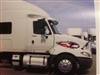 White Semi w/ Large Ripped Metal Side Decal