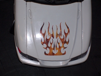 Tribal Flame Real Fire Decal
