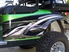 Green EZGO w/ FULL COLOR RUBICON Camo Rear Wrap Graphics Set
