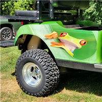 Green EZGO w/ FULL COLOR LARGE Tree Frog Graphics Set