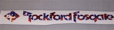 REBEL FLAG Rockford Fosgate Decal