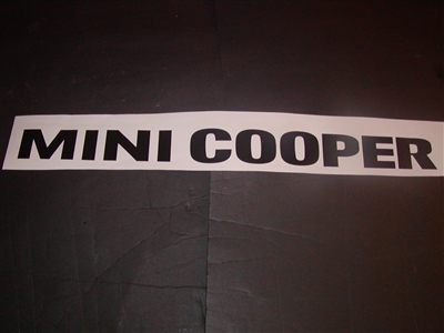 Mini Cooper Windshield Decal