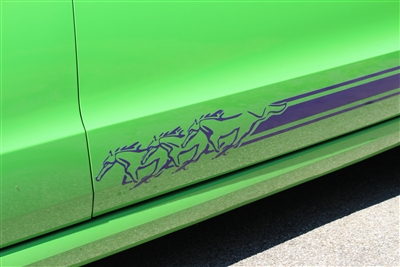 2005UP Mustang 3 Pony Running Rocker stripes Set!